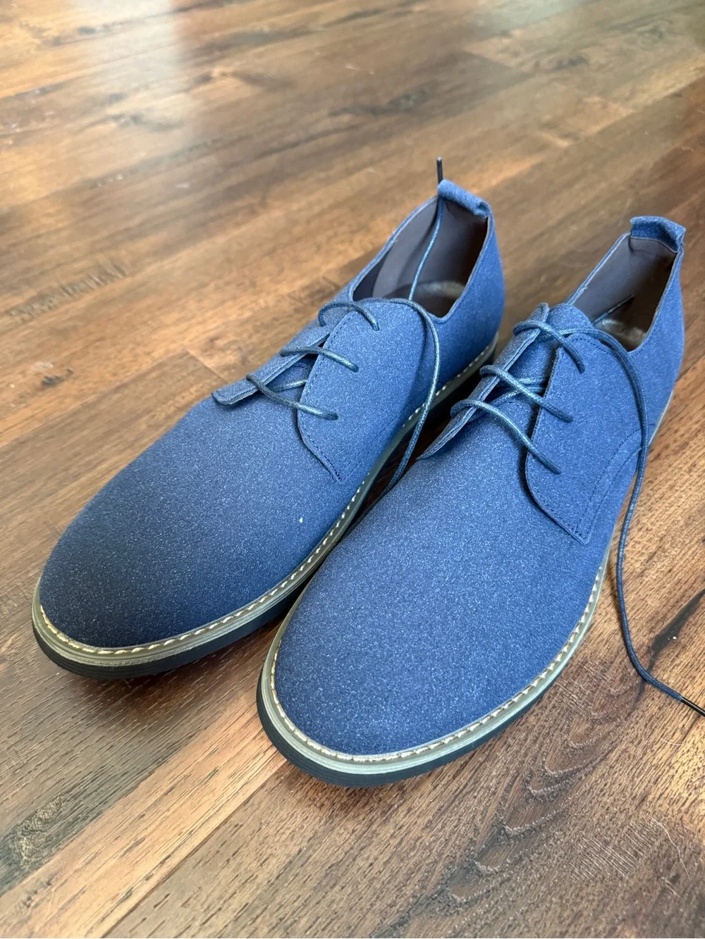 Men's Navy Casual Suede Shoes